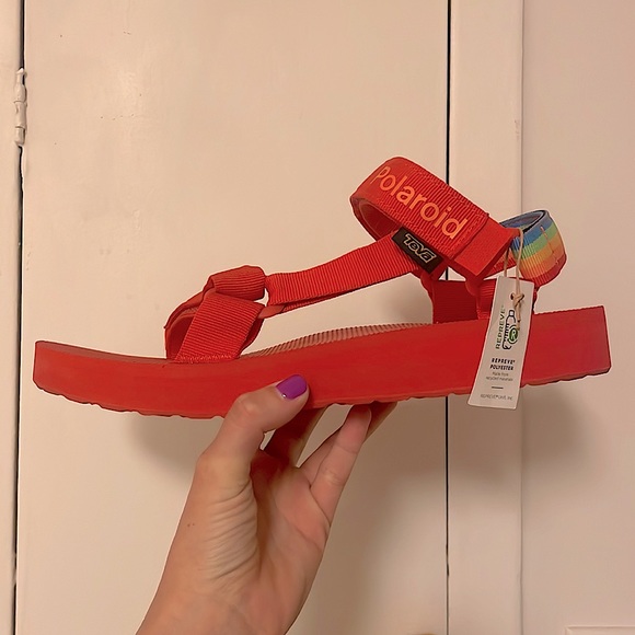 NTW | Teva Midform Universal Polaroid Sandal {Red} Men’s 11 - Picture 3 of 6